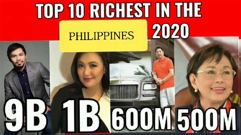 top 10 richest in the philippines 2020 youtube