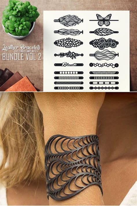 Return the hoop to its original position. Use your Cricut to make intricate leather bracelets. #ad # ...