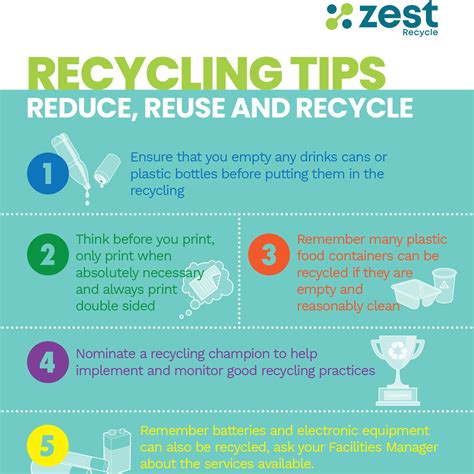 Recycling Tips Reduce Reuse And Recycle Zest Recycle