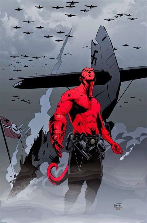 Hellboy By Michael Montenat Superhero Comic Hellboy Art Indie Comic