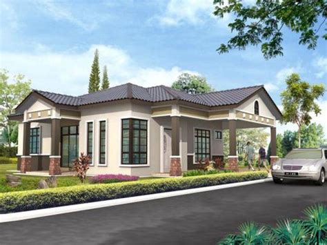 Beautiful Design Single Storey Bungalow House Jhmrad 114231