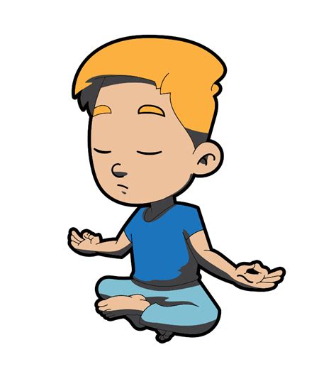 File A Calm Cartoon Guy In Meditation Svg Wikimedia Commons