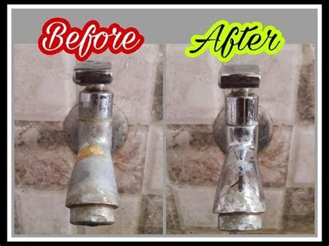 As you can see in the above photo, all the lime scale that was already in the shower head seemed to have hardened and clogged. How to clean limescale in taps - YouTube