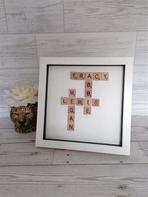 Scrabble Picture Frames Scrabble Frames Scrabble Pictures Etsy