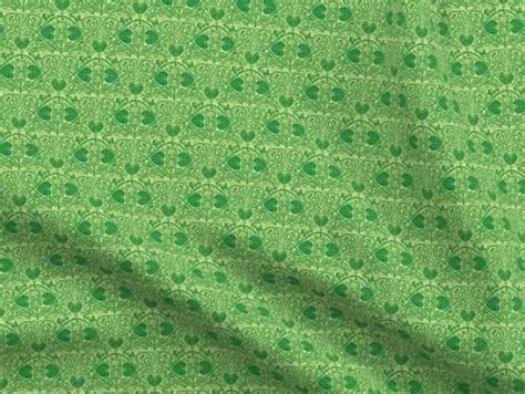 Irish Fabric Irish Princess Green By Amyvail Vintage Irish Celtic Knot