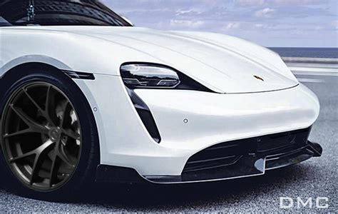 Front Bumper Lip Spoiler Carbon Performance Splitter For Porsche Taycan