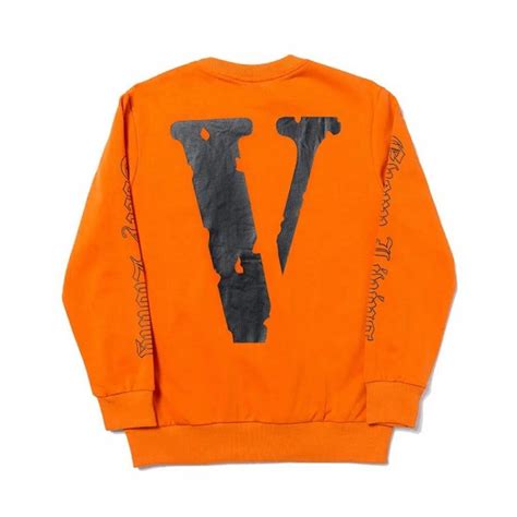 Vlone X Off White Sweatshirt Orange Vlone Ca