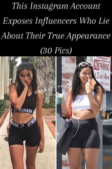 This Instagram Account Exposes Influencers Who Lie About Their True Appearance Pics Role