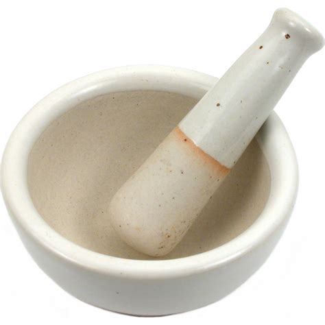 Small Ceramic Mortar And Pestle Set 3 Dia Ceramic