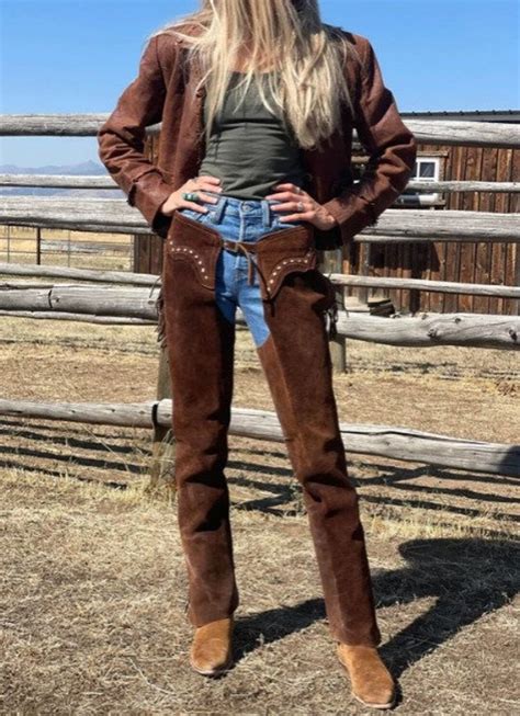 Womens Hand Crafted Native American Cowgirl Style Suede Leather Pant