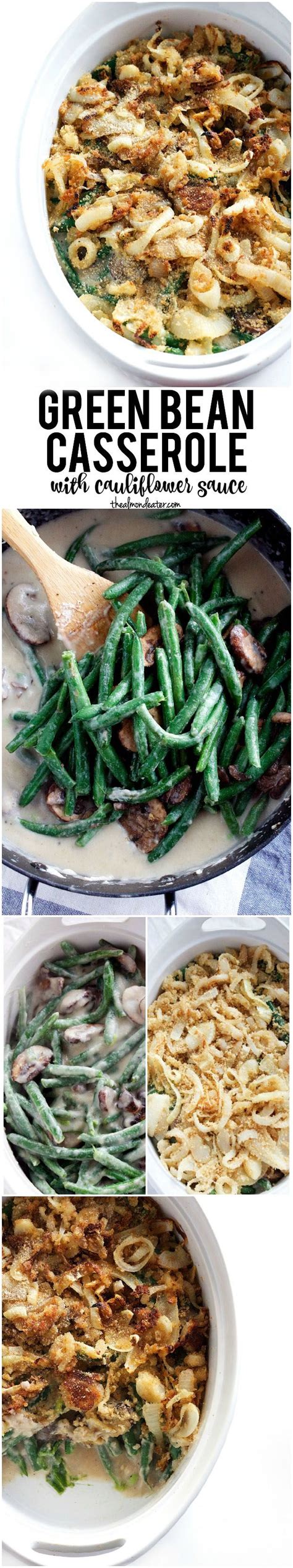 healthy green bean casserole with cauliflower sauce side dish recipes healthy healthy green