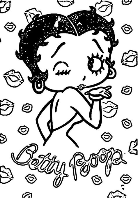 Dibujos De Betty Boop Increíble Para Colorear Para Colorear Pintar E Imprimir Dibujos Onlinecom