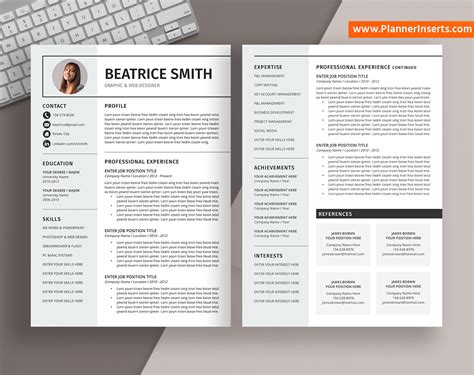 11th march 2021 | by: Professional CV Template Word, Modern CV Layout, Creative ...