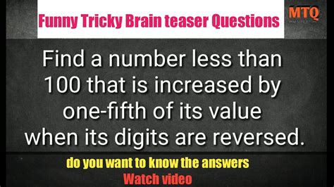 15 Funny Tricky Brain Teaser Questions Only Few People Can Answer It