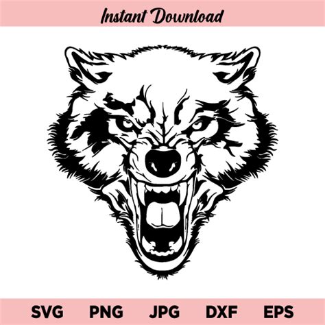 Wolf Svg Angry Wolf Svg Howling Wolf Svg Wolf Head Svg Wolves Svg