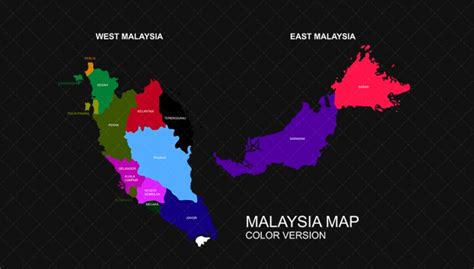 Malaysia Map Vector And 3d Pack Zestlad