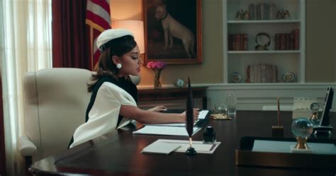 watch ariana grande takes over white house in positions music video hotpress