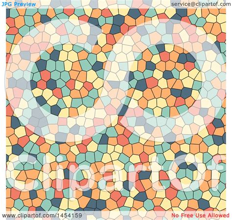 Clipart Graphic Of A Mosaic Background Royalty Free Vector