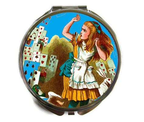 Alice In Wonderland Compact Mirror Pocket Mirror Large Ts Etsy