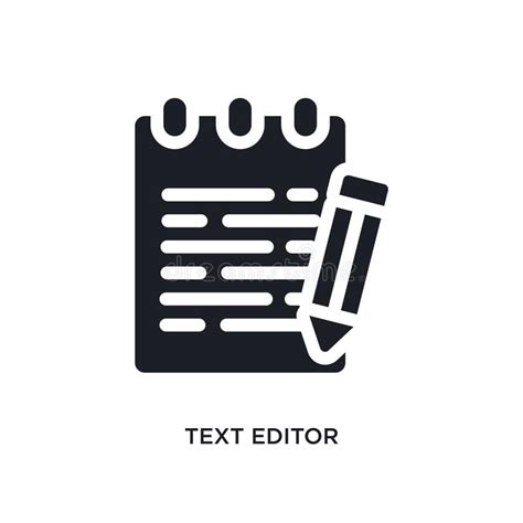 Text Editor Isolated Icon Simple Element Illustration From Technology
