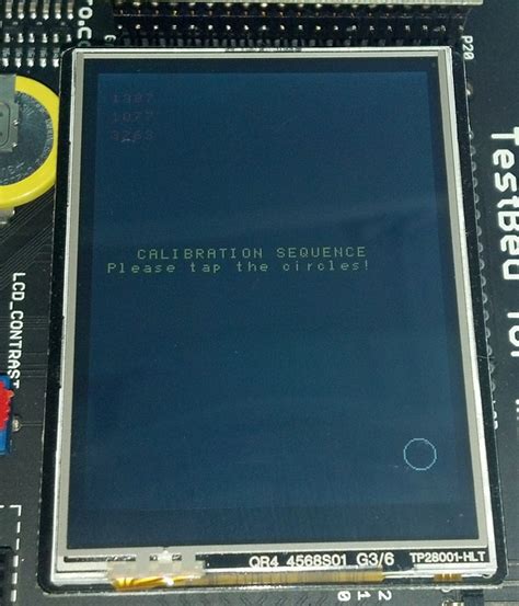 Qvga Touchscreen Tft On Testbed Mbed