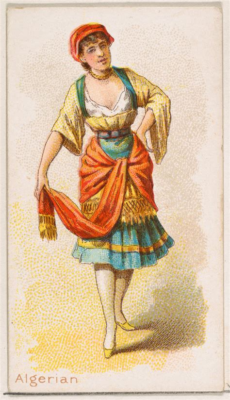 Issued By William S Kimball Company Algerian Dancer From The