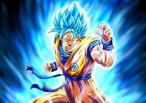 Photo de sangoku super saiy. Photo Goku Sayen 300 : Sp Saiyan Saga Goku Blue Dragon ...