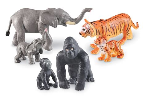 Learning Resources Jumbo Jungle Animals Mommas And Babies Preschool