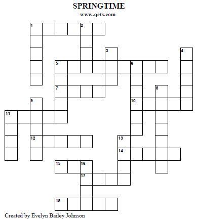 The crosswords in this collection are suitable for learners of english at elementary level and above, but can also be used with younger learners whose first a list of all 1,000 words used in the puzzles is provided, as is an individual word list for each puzzle. Free Large Print Crossword Puzzles for Seniors | Crossword ...
