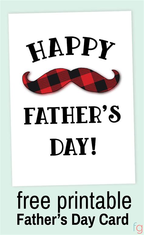 This father's day, don't give dad some generic card. Free Printable Father's Day Card - Frugality Gal