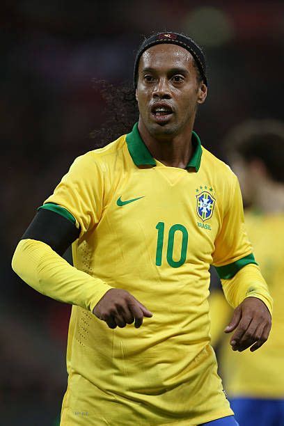Ronaldinho Of Brazil In Action During The International Friendly