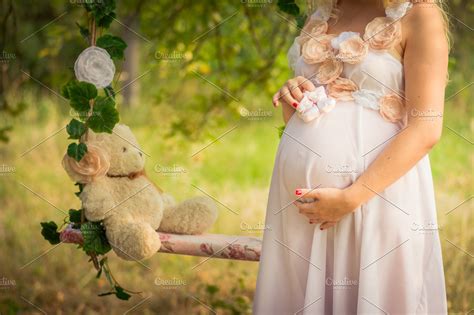 Pretty Pregnant Belly High Quality People Images ~ Creative Market