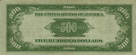 500 Dollar Bill Template Printable