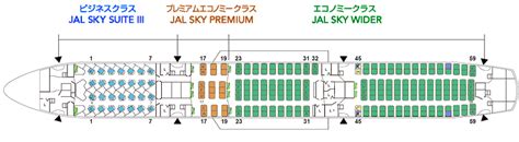 ボーイング787 9（789） 機内座席配置 Jal国際線