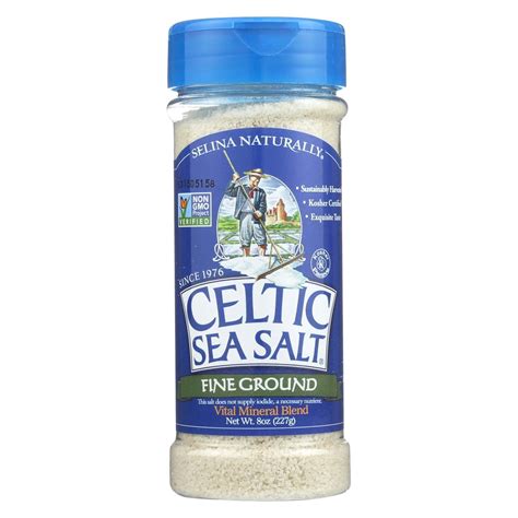 Celtic Sea Salt Fine Ground 8 Oz Shaker Bulk 6 Pack