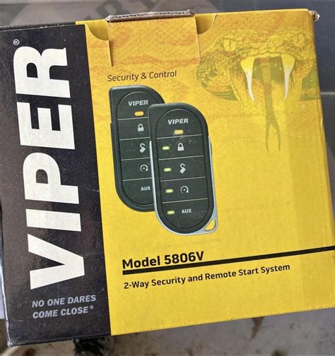 Viper 5806v 2 Way Led Car Alarm Security And Remote Start System Ebay