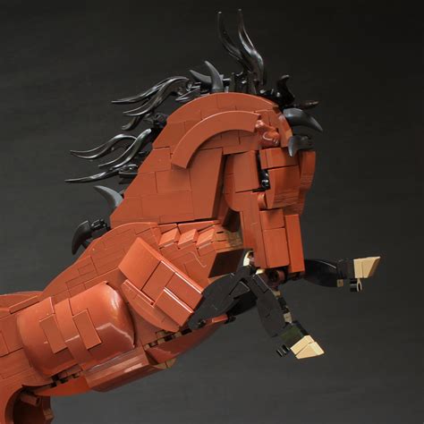 Not A Lot Of Studs On This Stud A Lego Horse Moc Everydaybricks