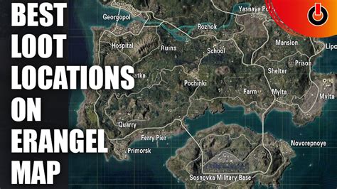 Pubg Best Loot Locations On Erangel Map 2022
