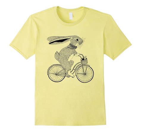 Rabbit On A Bike T Shirt Bunny Lover T Shirt T Td Teedep