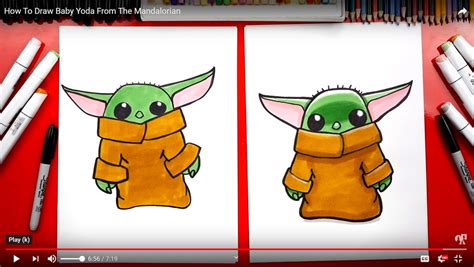Art Hub How To Draw Baby Yoda We Purchased Our Own Subscription To