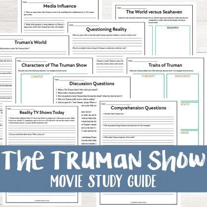 The Truman Show Movie Study Guide With Discussion Questions