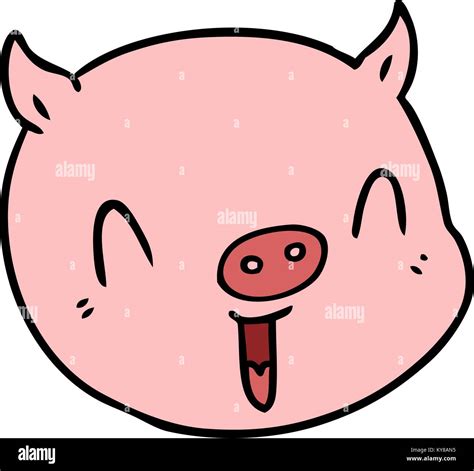 Cara De Cerdo De Dibujos Animados Imagen Vector De Stock Alamy