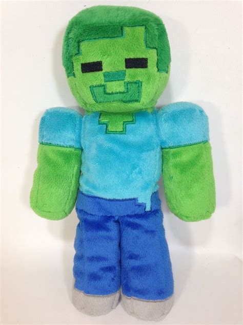 Jinx Minecraft Zombie Green Blue 12 Plush Stuffed Lego Toy Jinx