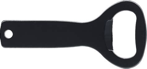 Aluminium bottle opener in a classic shape, black (Bottle openers ...