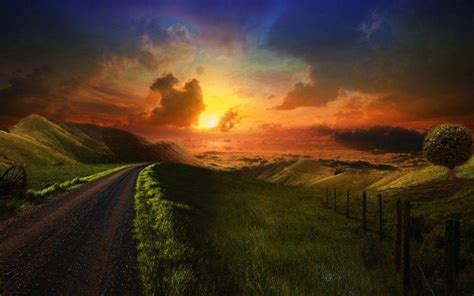 Sunset Road Wallpapers Hd Desktop And Mobile Backgrounds
