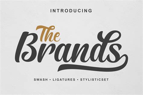 The Brands Font Stunning Script Fonts Creative Market