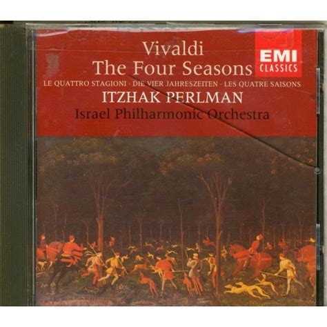 Cd Vivaldi The Four Seasons Itzhak Perlman Israel Philharmonic