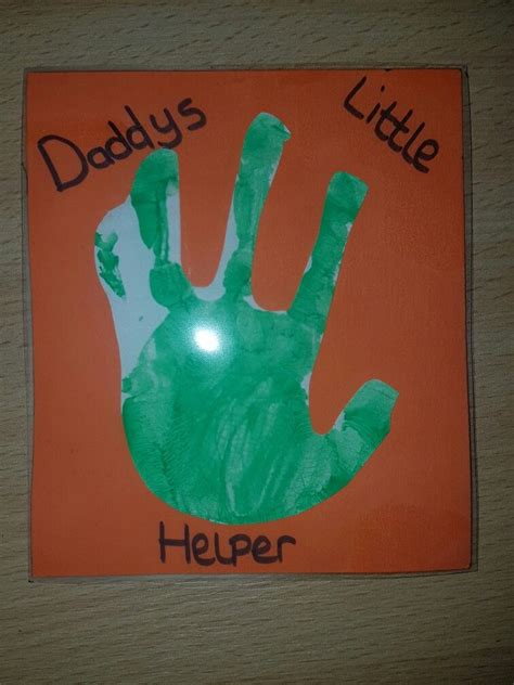 Handprint Fathers Day Coaster Art For Kids Daddys Little Coasters