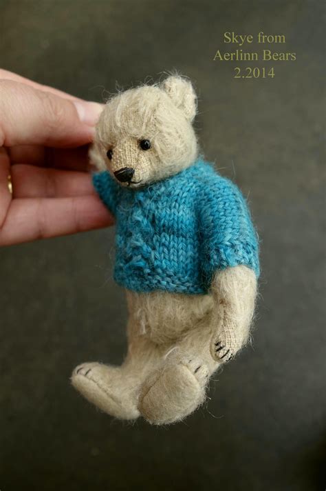 Skye Ooak Miniature Mohair Artist Teddy Bear From Aerlinn Bears Mohair