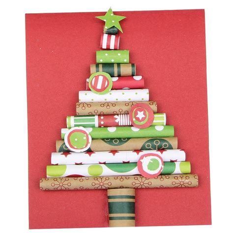 Rolled Paper Tree Card Christmas Cleverpatch Art And Craft Supplies
